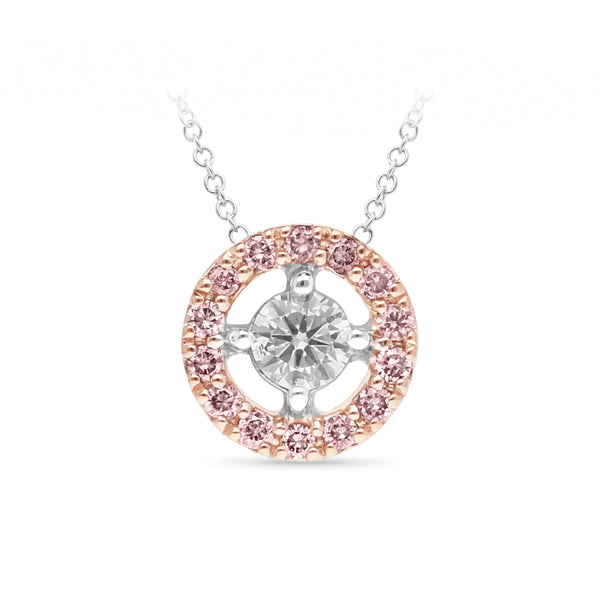 PINK CAVIAR DIAMOND | Evelyn Round Pendant - The Classic Jewellers