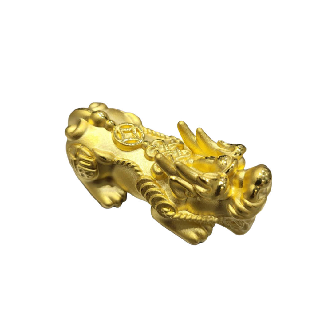 24k Pure Gold Large Pixiu Pendant - The Classic Jewellers