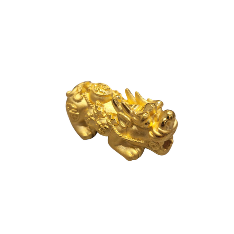 24K Gold Auspicious Large PiXiu Charm - The Classic Jewellers