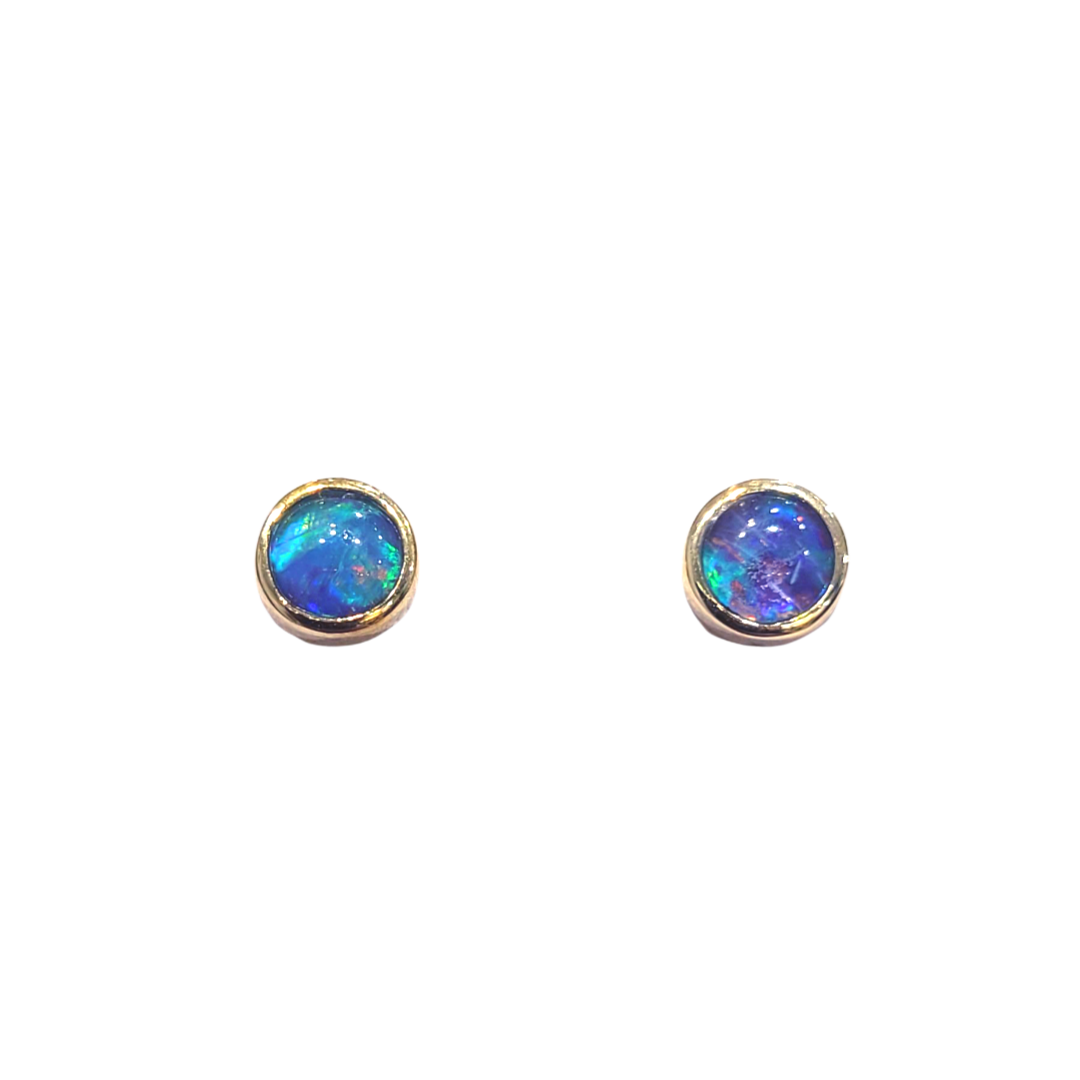 Australian Opal | Sydney Sterling Silver stud earrings - The Classic Jewellers