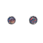 Australian Opal | Adeline Sterling Silver Stud Earrings - The Classic Jewellers